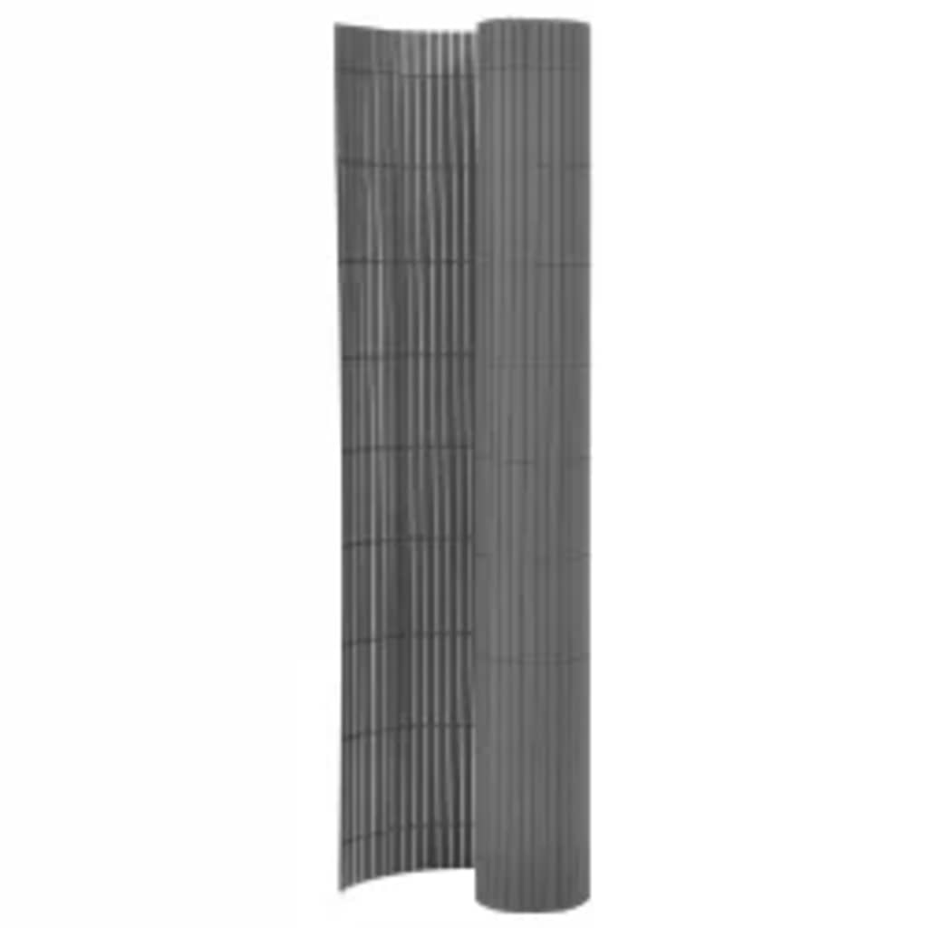 Vidaxl Gartenzäune doppelte 90 x 400 cm Grau