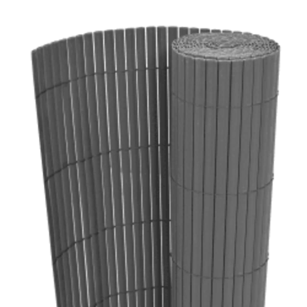Vidaxl Gartenzäune doppelte 90 x 400 cm Grau