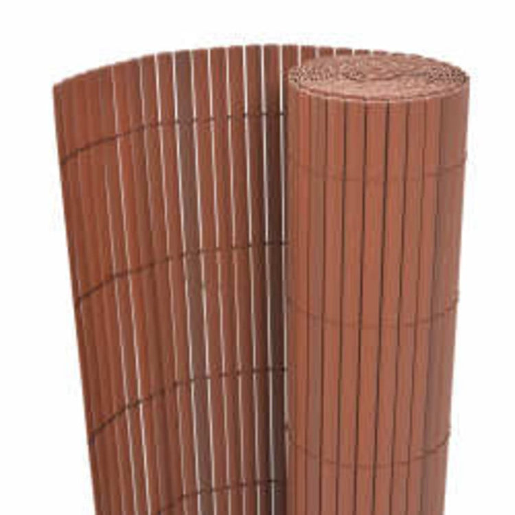 Vidaxl Gartenzäune doppelte 110 x 300 cm Braun