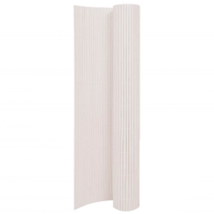 Vidaxl Gartenzäune doppelte 110 x 400 cm Weiß