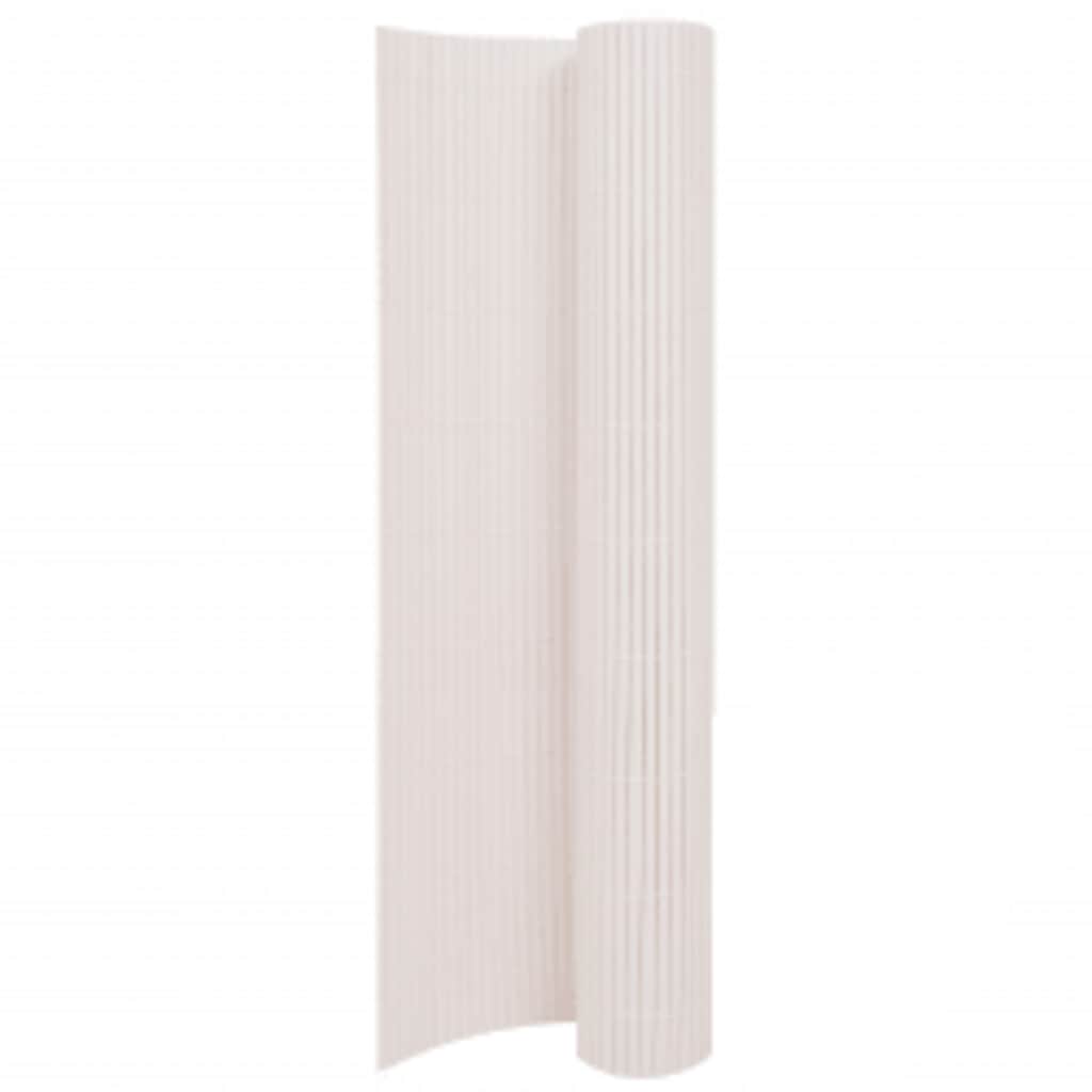 Vidaxx Gartenzaun doppelseitig 110x500 cm weiß