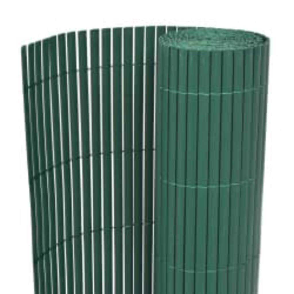 Vidaxl Gartenzäune doppelte 110 x 500 cm Grün