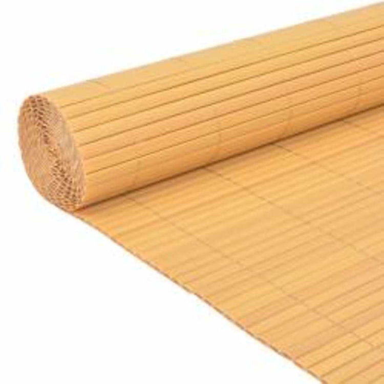 Vidaxl Gartenzaun doppelseitig 110x500 cm gelb