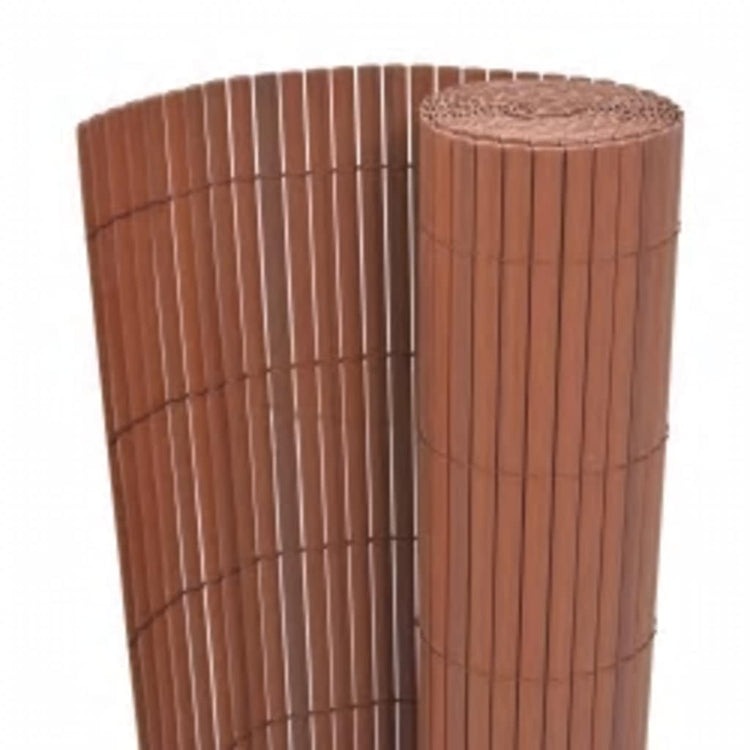 Vidaxl Gartenzäune doppelte 110 x 500 cm Braun