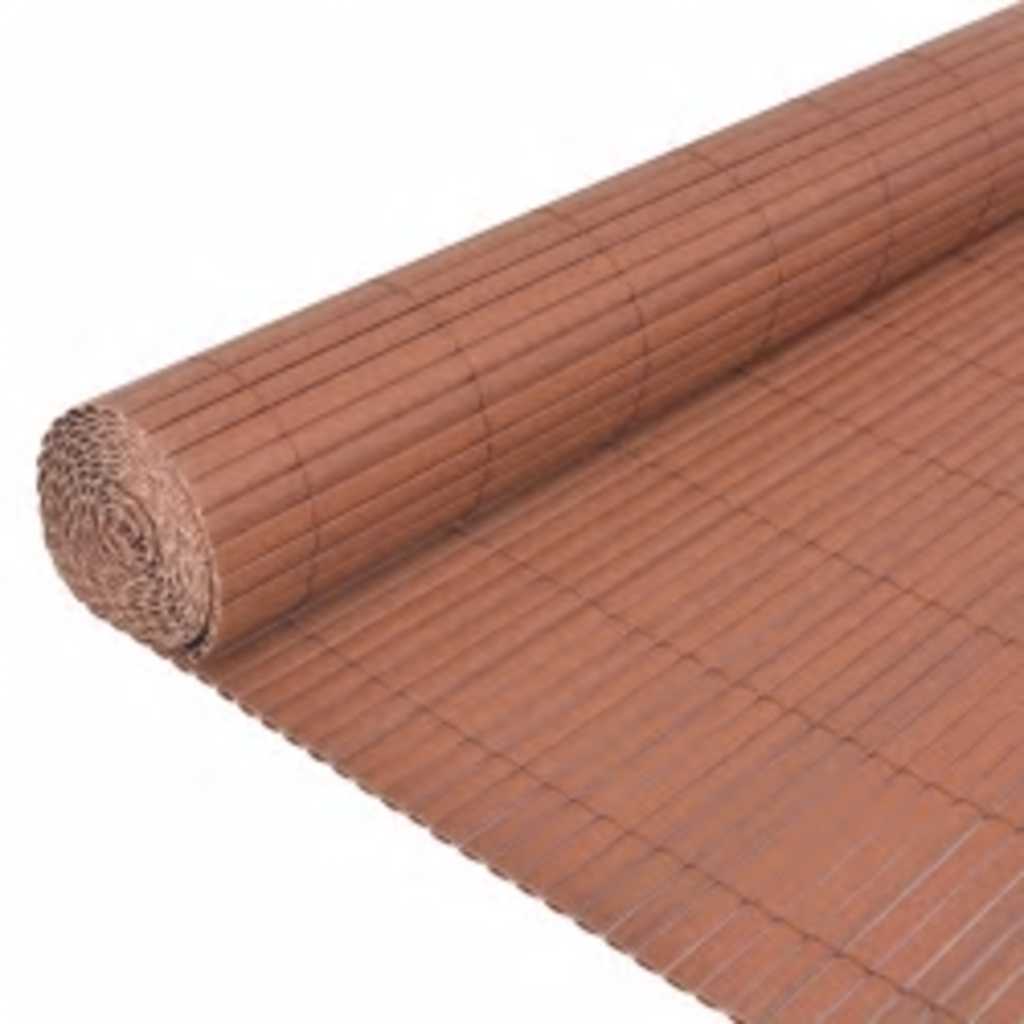 Vidaxl Gartenzäune doppelte 110 x 500 cm Braun