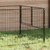 Vidaxl -Hund Kennel 3 m² Stahlschwarz