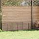 Vidaxl -Hund Kennel 3 m² Stahlschwarz