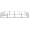 Vidaxl -Hundezwinger 20 m² Stahl Silberfarbe