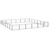 Vidaxl -Hund Kennel 36 m² Stahlschwarz
