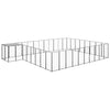Vidaxl -Hundezwinger 25,41 m² Stahlschwarz