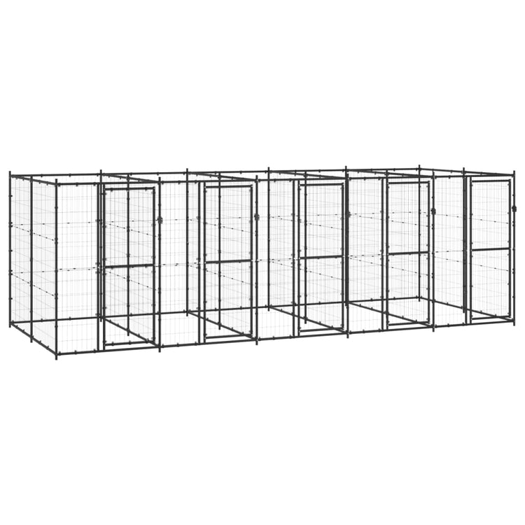 Vidaxl -Hundezwinger 12,1 m² Stahl