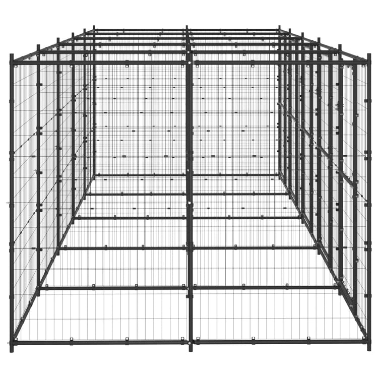 Vidaxl -Hundezwinger 12,1 m² Stahl