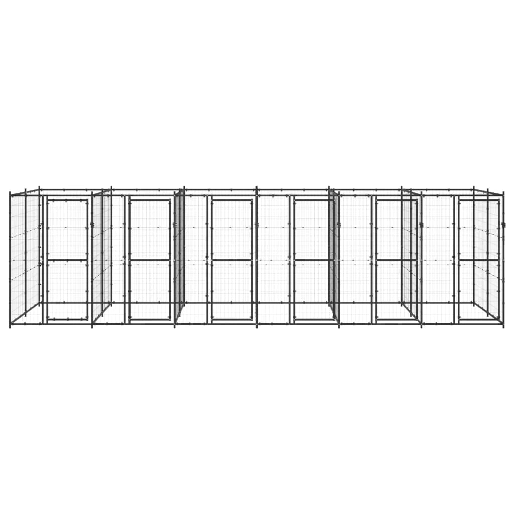 Vidaxl -Hundezwinger 14,52 m² Stahl
