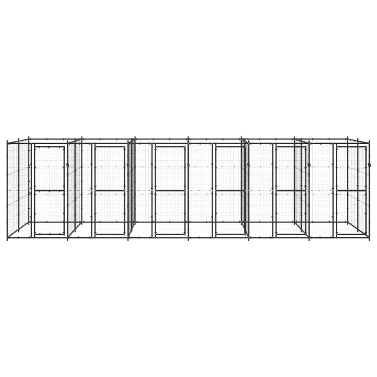 Vidaxl -Hundezwinger 14,52 m² Stahl