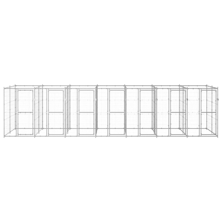 Vidaxl -Hundezwinger 16,94 m² verzinkter Stahl
