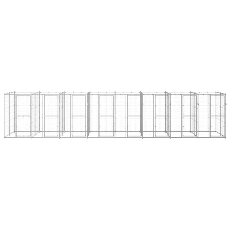 Vidaxl -Hundezwinger 19,36 m² verzinkter Stahl