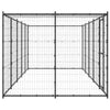 Vidaxl -Hundezwinger mit Dach 12,1 m² Stahl