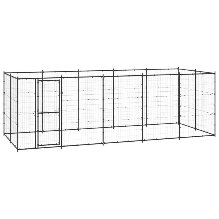 Vidaxl -Hundezwinger 12,1 m² Stahl