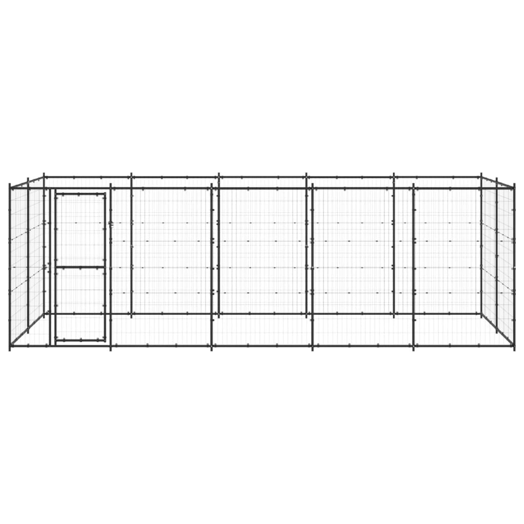Vidaxl -Hundezwinger 12,1 m² Stahl