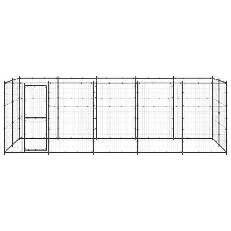 Vidaxl -Hundezwinger 12,1 m² Stahl
