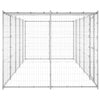 Vidaxl -Hundezwinger mit Dach 12,1 m² verzinkter Stahl