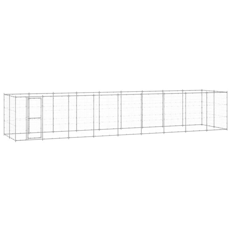 Vidaxl -Hundezwinger 21,78 m² verzinkter Stahl
