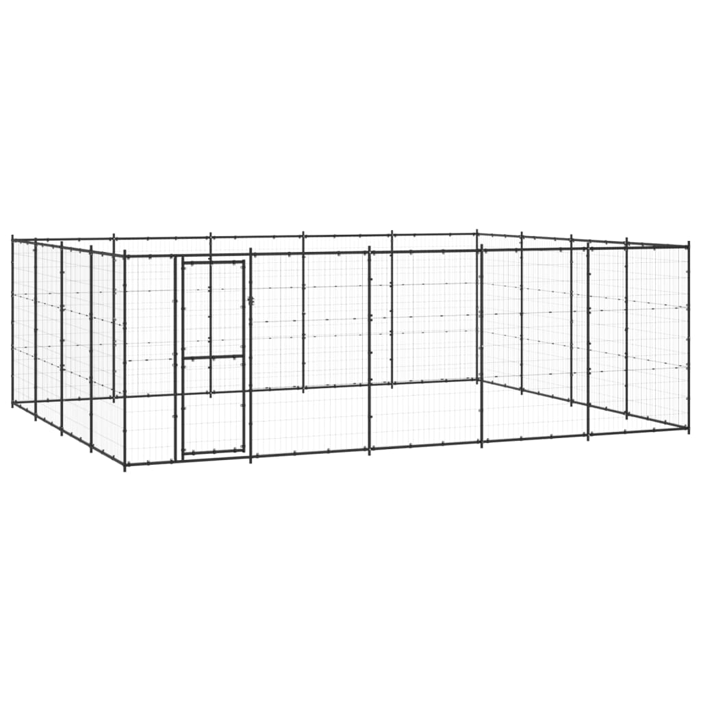 Vidaxl -Hundezwinger 24,2 m² Stahl
