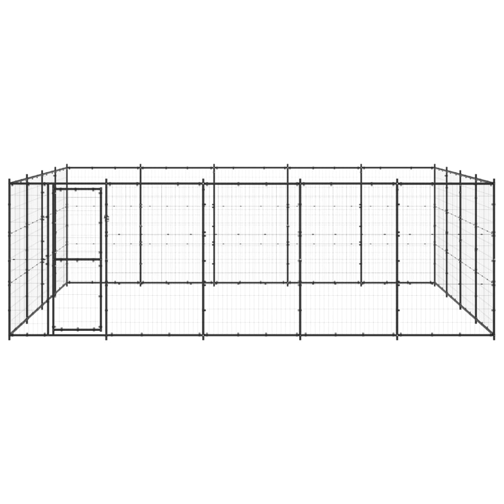 Vidaxl -Hundezwinger 24,2 m² Stahl