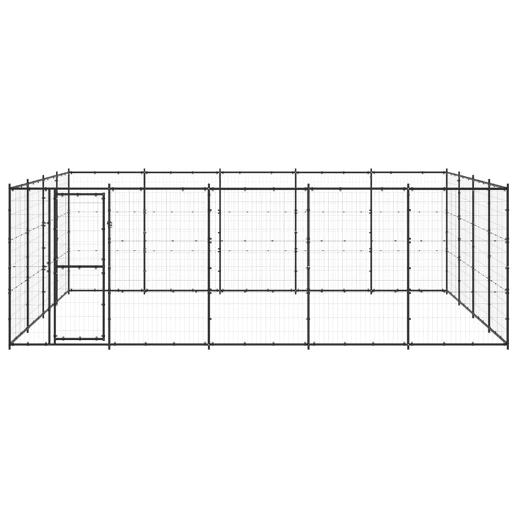 Vidaxl -Hundezwinger 24,2 m² Stahl