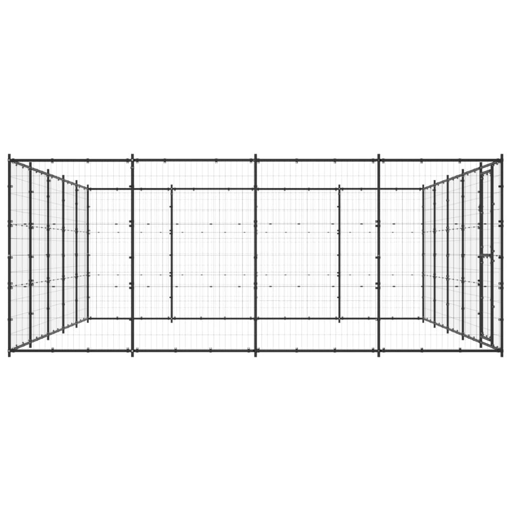 Vidaxl -Hundezwinger 24,2 m² Stahl