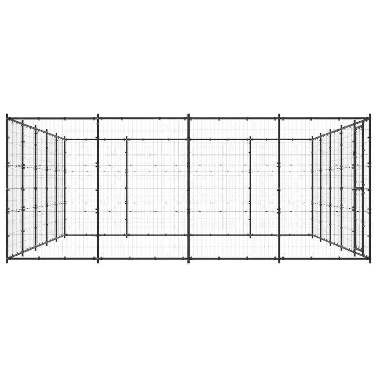 Vidaxl -Hundezwinger 24,2 m² Stahl