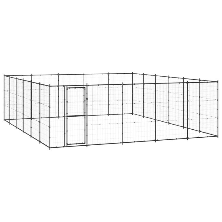 Vidaxl -Hundezwinger 36,3 m² Stahl