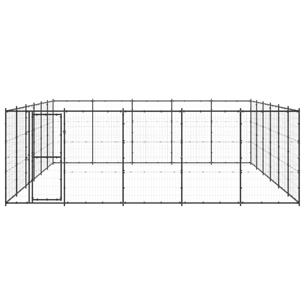 Vidaxl -Hundezwinger 36,3 m² Stahl