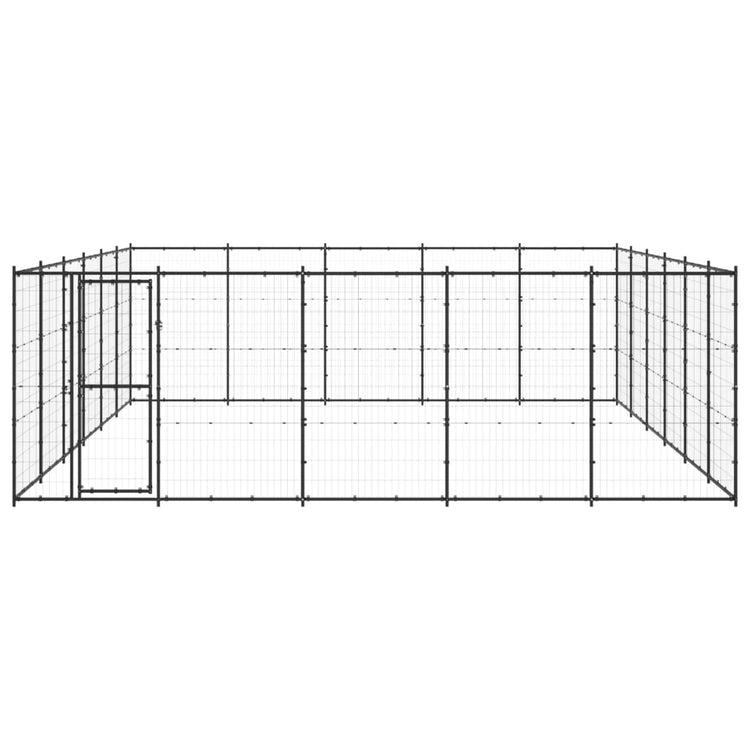 Vidaxl -Hundezwinger 36,3 m² Stahl