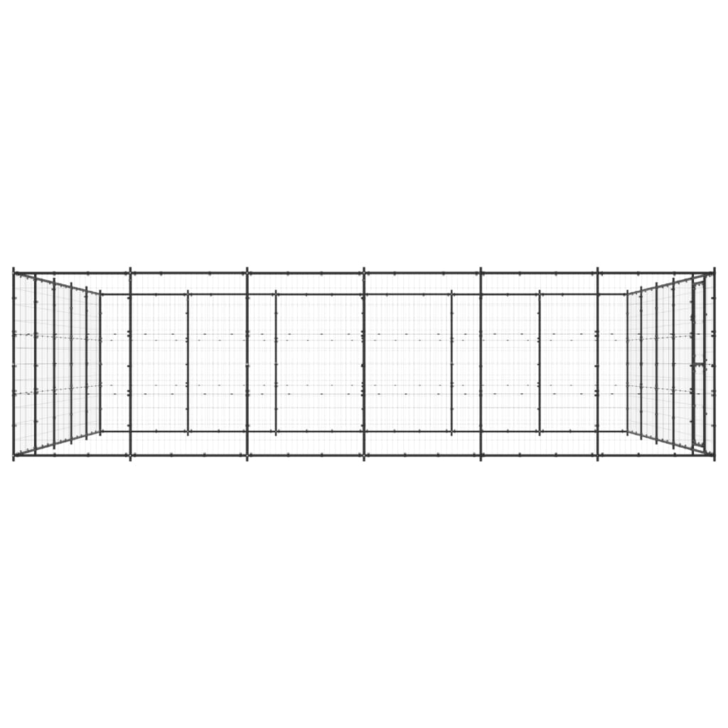 Vidaxl -Hundezwinger 36,3 m² Stahl