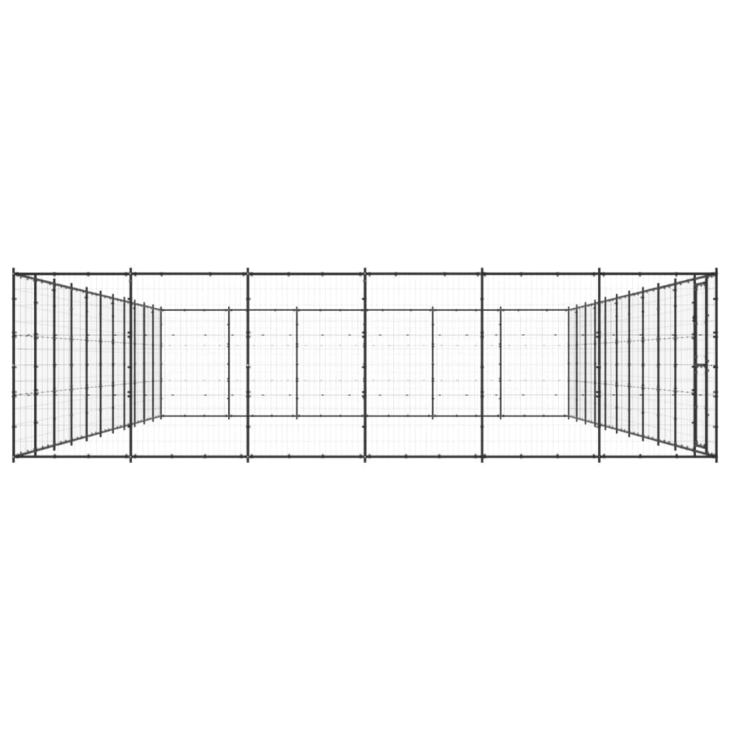 Vidaxl -Hundezwinger 79,86 m² Stahl
