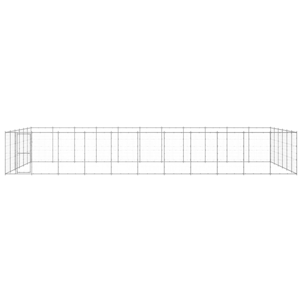 Vidaxl -Hundezwinger 79,86 m² verzinkter Stahl