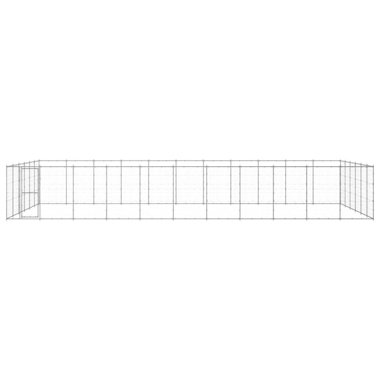 Vidaxl -Hundezwinger 79,86 m² verzinkter Stahl