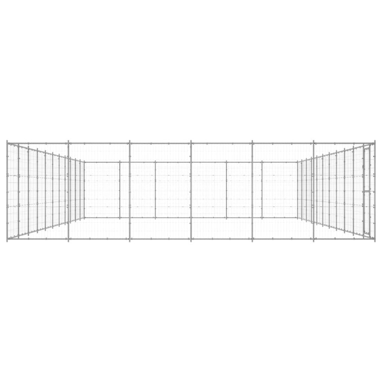 Vidaxl -Hundezwinger 79,86 m² verzinkter Stahl