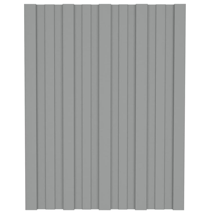 VIDAXL -Dachplatten 12 ST 60x45 cm verzinkter Stahl grau