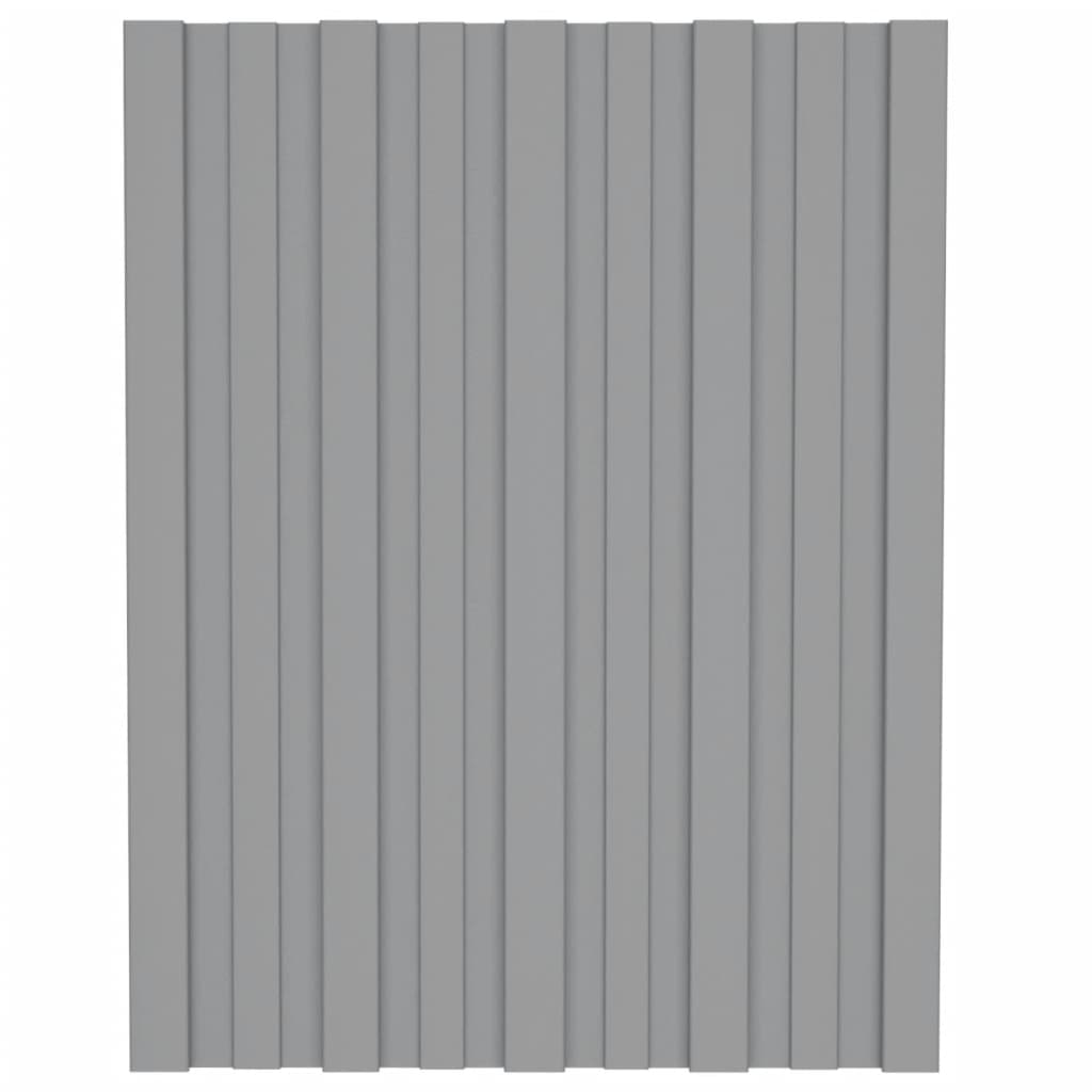 VIDAXL -Dachpaneele 36 ST 60x45 cm verzinkter Stahl grau