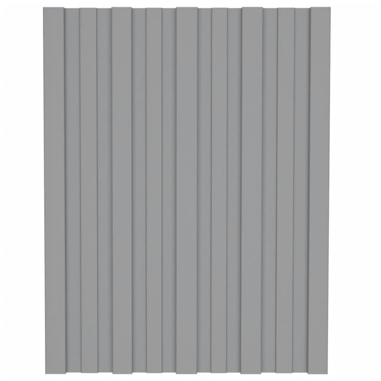 VIDAXL -Dachpaneele 36 ST 60x45 cm verzinkter Stahl grau