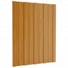 VIDAXL -Dachplatten 12 ST 60x45 cm verzinktes Stahl hellholz Holz