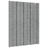 VIDAXL -Dachpaneele 12 ST 60x45 cm verzinkter Stahl Silberfarbe