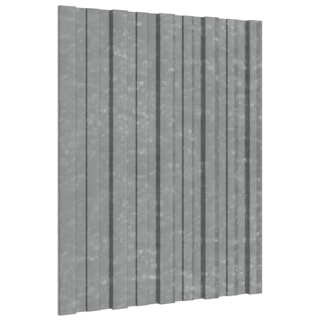 VIDAXL -Dachpaneele 36 ST 60x45 cm verzinkter Stahl Silberfarbe