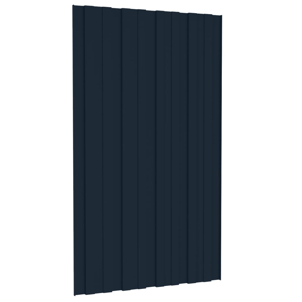 VIDAXL -Dachpaneele 36 ST 80x45 cm verzinkter Stahl -Anthrazit -Verschärfen