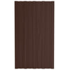 VIDAXL -Dachpaneele 12 ST 80x45 cm verzinkter Stahlbraun