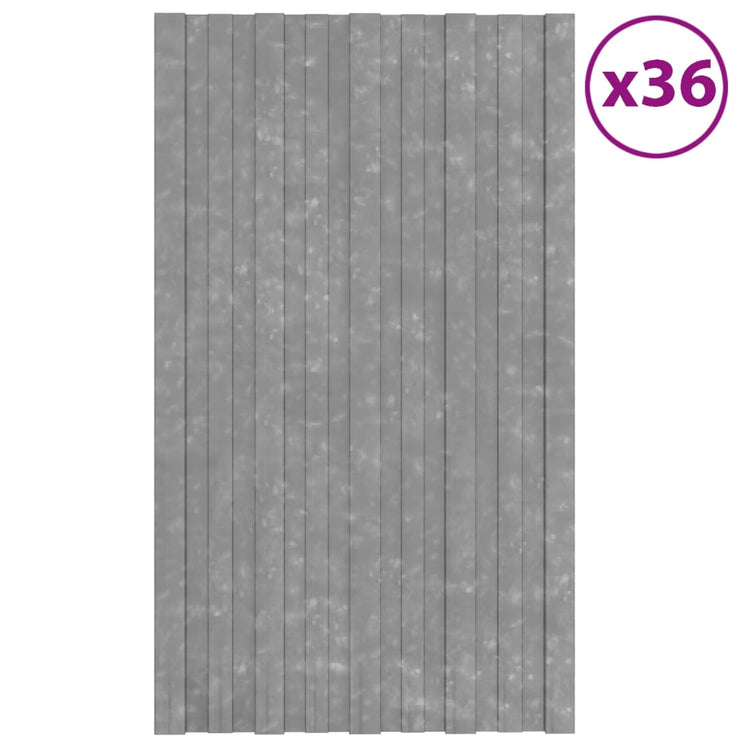 VIDAXL -Dachpaneele 36 ST 80x45 cm verzinkter Stahl Silberfarbe