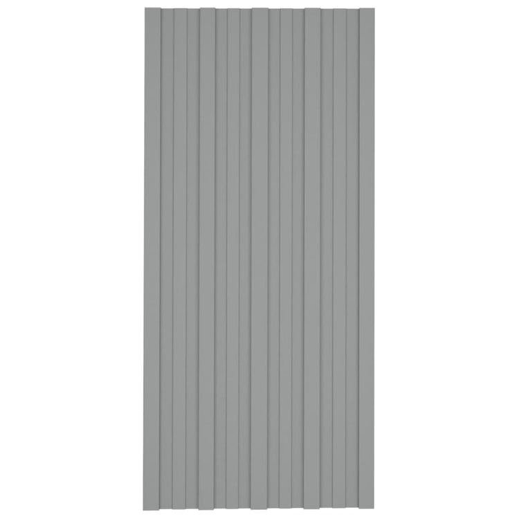 VIDAXL -Dachplatten 36 ST 100x45 cm verzinkter Stahl grau