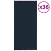 VIDAXL -Dachplatten 36 PC 100x45 cm verzinkter Stahl -Anthrazit